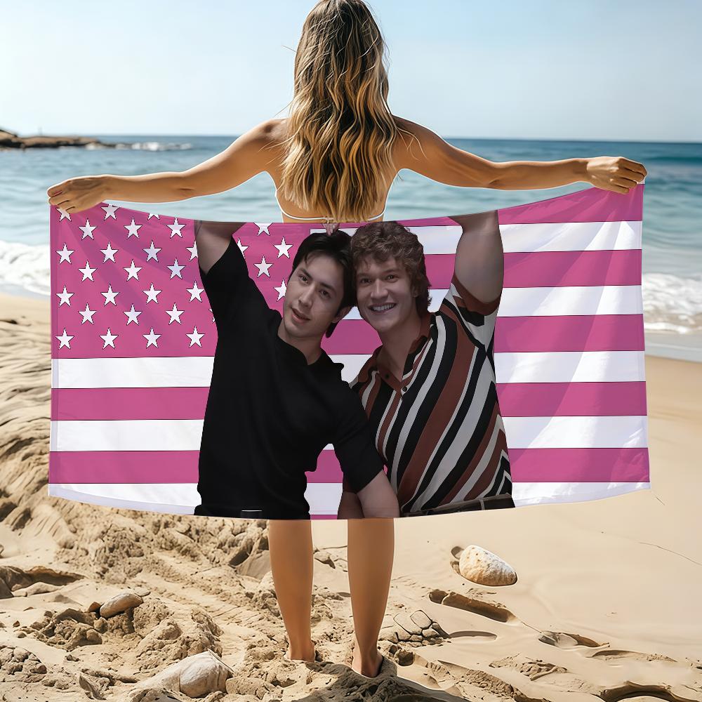 Populaire Verhit Rivaliteit Shane En Ilya Handdoek Strandlaken Oversized Sneldrogende Handdoek Absorberend Zacht Zwem Strandlakens Voor Mannen Vrouwen STJ150x200CM