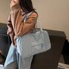 Large Capacity Nyl Bag Women's New Fashi Casual One-Shoulder Travel Luggage College Commuter Tote Bag