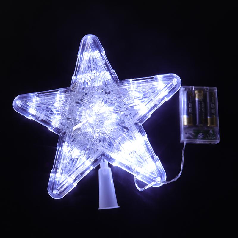 Puntale per Albero di Natale a Forma di Stella Luminosa Pentagramma Decorazione per Albero di Natale Addobbi Albero di Natale Navidad 2025 Decorazione Natalizia per la casa