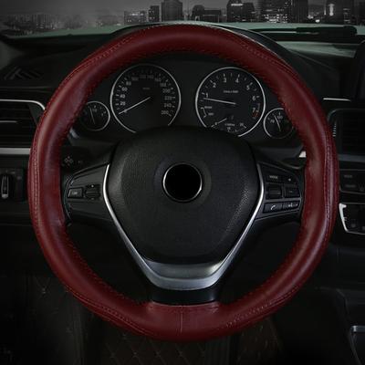 Leather Car Steering Wheel Cover Four Seasons Universal Non Slip Steering Case Wheel Cover