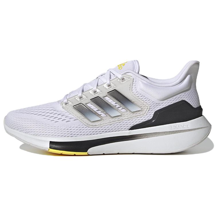 Adidas EQ21 Run Unisex Performance Running Sneakers Cloud White Core Black Beam Yellow GW6728 42.5