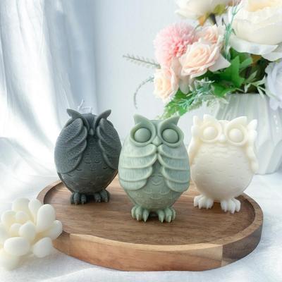 Owl Animal Silicone Candle Molds for Epoxy Resin & Wax - Unique Animal Shapes Craft Making Mold for Candle Gift Decoration