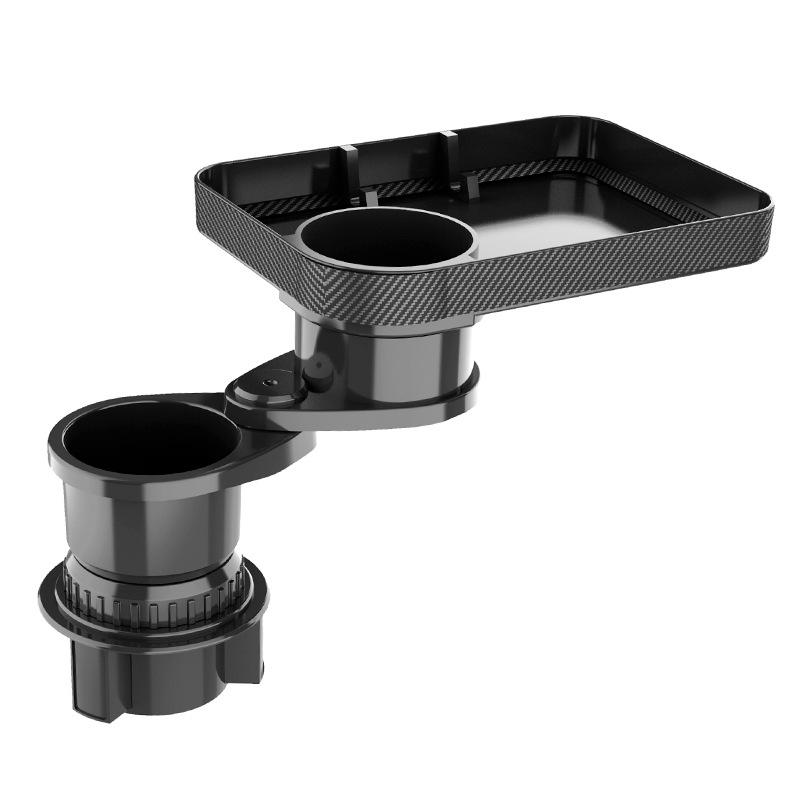 Portable Car Cup Meal Tray Expanded Holder Attachable Adjustable Cup Tray Car Food Desk Table Holder Rotatable