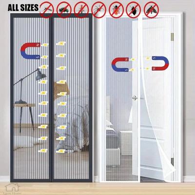 Anti-Mücken Tür Fliegengitter Sommer Automatisch Schließend Magnetisches Moskitonetz Unsichtbares Türgitter Anti Insekten Fliegen Trennvorhang