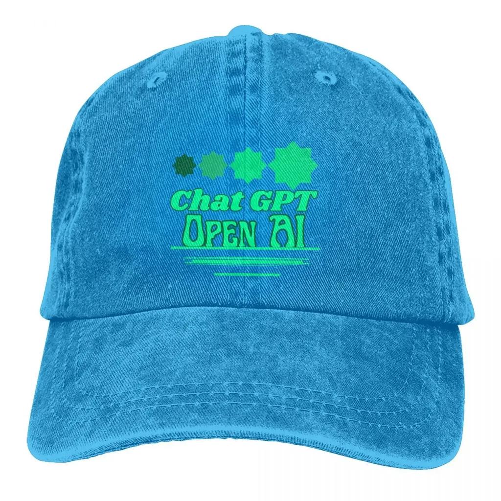 Open AI Typography Baseball Cap Men Cowboy Hats Women Visor Protection Snapback ChatGPT Caps