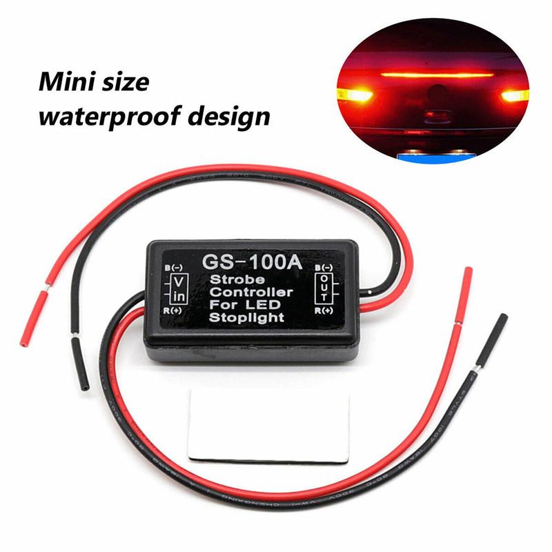 Enhance Rear End Collision Prevention with GS100A Car LED Brake Stop Light Lamp Strobe Flash Module Controller