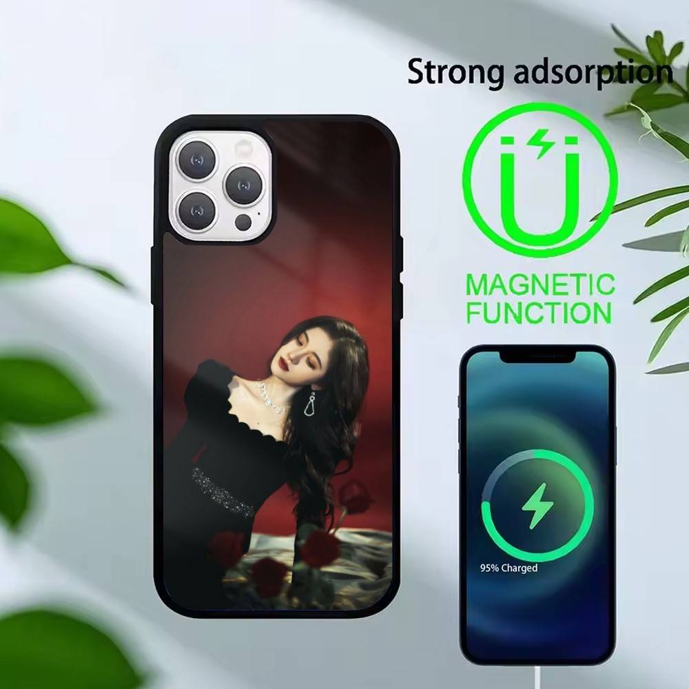 Ju Jingyi Y- Kiku Phone Case For iPhone17,16,15,14,13 Plus,Pro Max Magnetic For Magsafe Wireless Charging