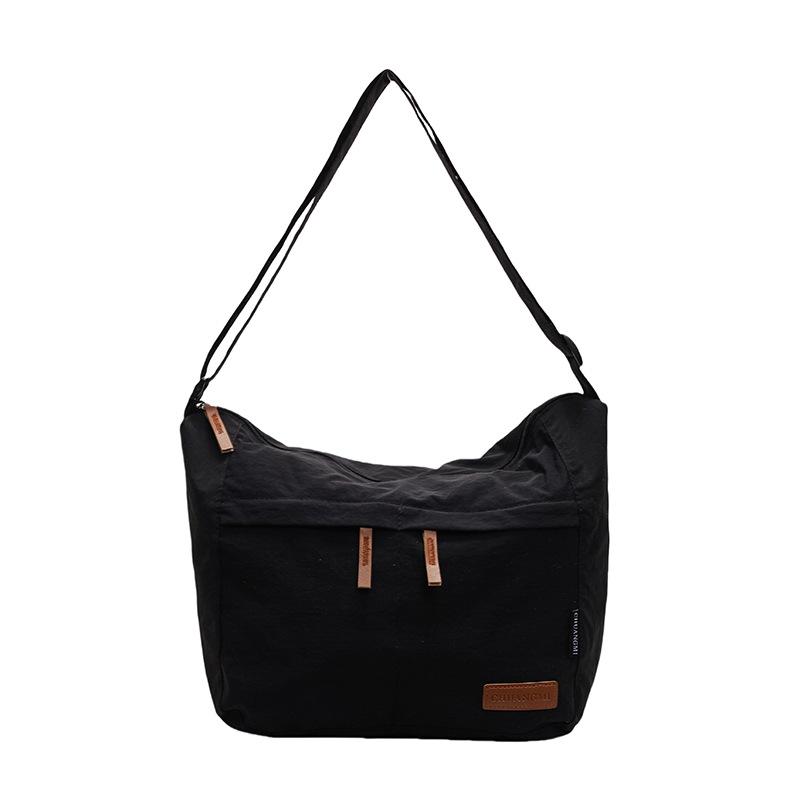 Literary and Versatile Sports Messenger Bag, Casual Shoulder Bag, Large Capacity, Lightweight and Simple Student Backpack