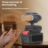 Cordless Battery Powered Heater 2 Temperatures 2xUSB Portable Space Heater for 18V Battery BL1830 BL1850 BL1840 BL1845 BL1815 BL1820 BL1860B