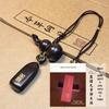 Sandalwood Gourd Pendant: High-End Rearview Mirror Amulet for Men and Women