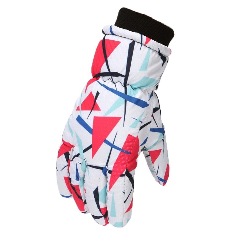 Ski Winter Non-slip Thicken Warm Outdoor Waterproof Children Ski Gloves Snow Mitten Warm Gloves