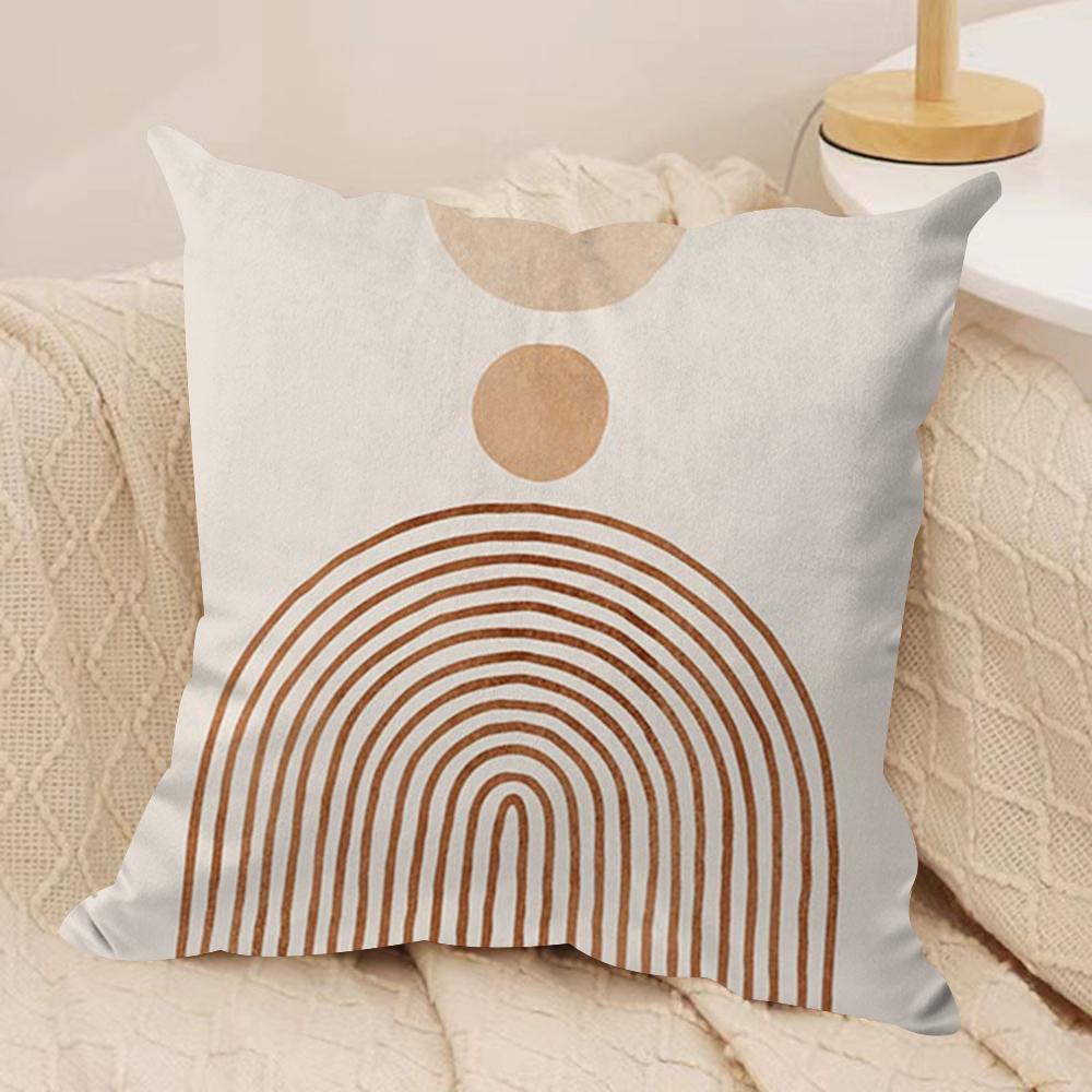Boho Matisse Coral Lines Cushion Cover Soft Plush Fabric Double-Sided Printed Sofa Cushion Cover for All Seasons Home Decor Gift