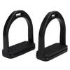 1Pair Western Horse Stirrups Equestrian Equipment High Strength Engineering Plastics Nonslip Saddle with Non-Slip Rubber Pad