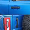 3PCS Exterior Door Handle Bowl Cover Decor Trim For 21+ Ford Bronco 2 Doors Blue