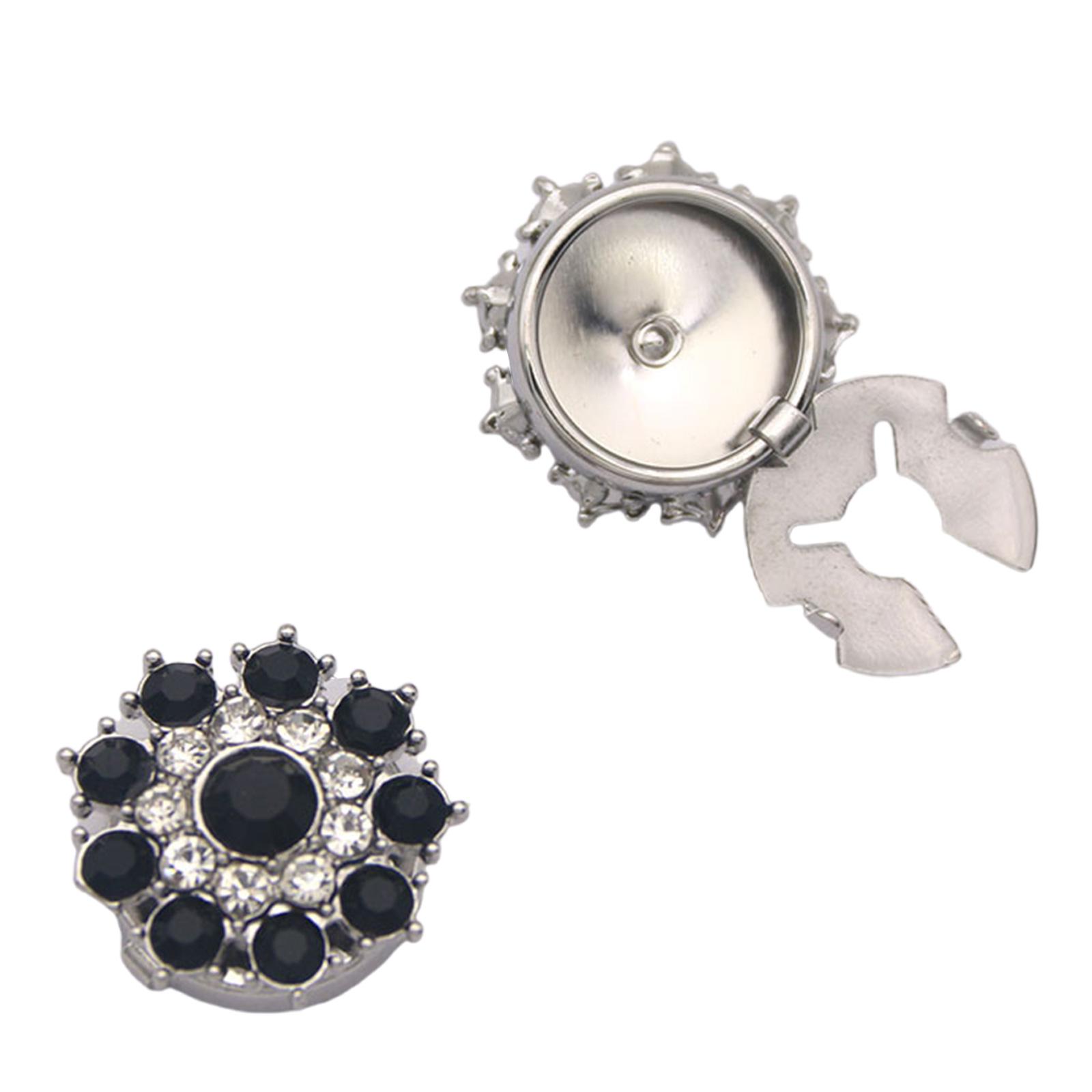 

Sophisticated Dress Cuff Links Sparkling Multi Tone Glass Design Comfortable Daily Wear Solution