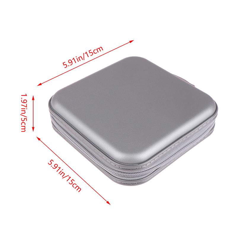 1Pc Cd Case Portable Waterproof Compression Cd Package 40 Disc Capacity For Home Office And Car Storage Cd Packing Box