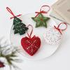 Creative Wool Felt Christmas Ornaments: Five-Pointed Star, Snowflake, Tree Decorative Pendants