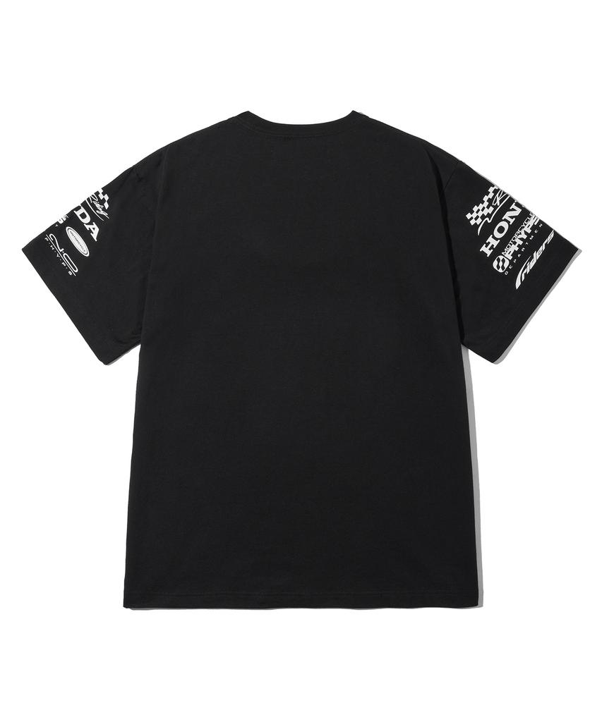 PHYPS MOTORCYCLE Wing Collect Logo Short Sleeve Black