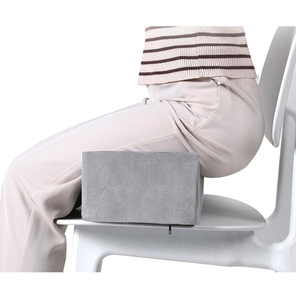 Foam Buttock Cushion Sponge BBL Pillow Seat Pad, After Surgery Brazilian Butt Lift Pillow for Hemorrhoids Surgery Recover Gray