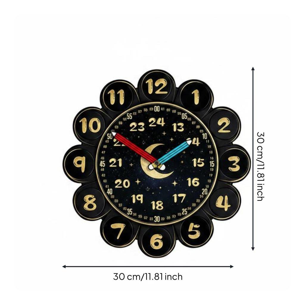 Kinderzeit Lernuhr Leicht zu lernen Bunte analoge Uhr
