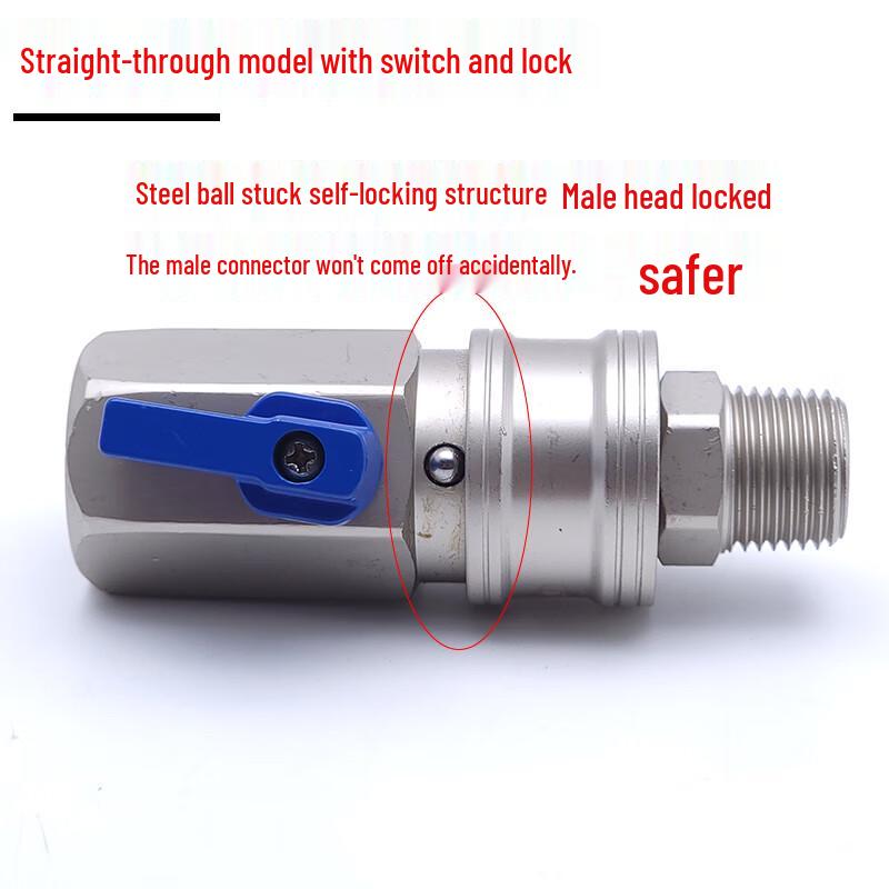 WD 1-inch Air Impact Wrench Quick Coupler with Valve