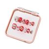 Bowknot Fireworks Kids Cartoon Fake Nails Gilded Cat Eyes Kids Fake Nail Extension  Student