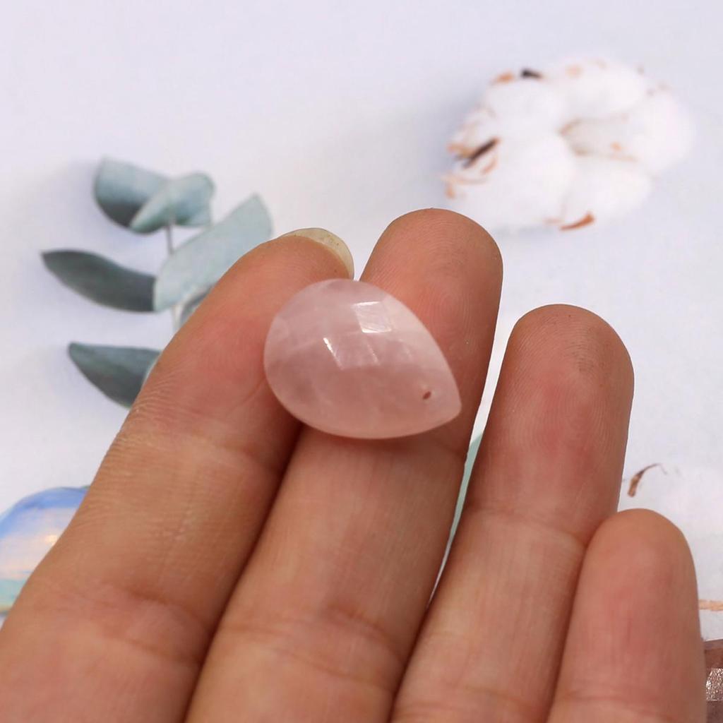 2Pcs Faceted Pendant Natural Stone Opal/Labradorite Drop-Shaped Pendant For Jewelry Making DIY Earrings Necklace Accessory