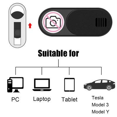 Protector de Privacidad ABS Bloqueador de Webcam 1/5 Piezas Cubiertas de Lente Para Tesla Model 3/Y Cubierta de Cámara Deslizable Para Cerrar/Abrir