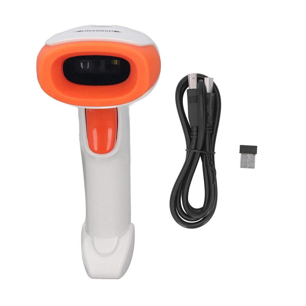 Handheld-Barcode-Scanner, 2,4 G, kabellos, 2D-Barcode-Lesegerät, Scanner-Pistole für Logistik-Express