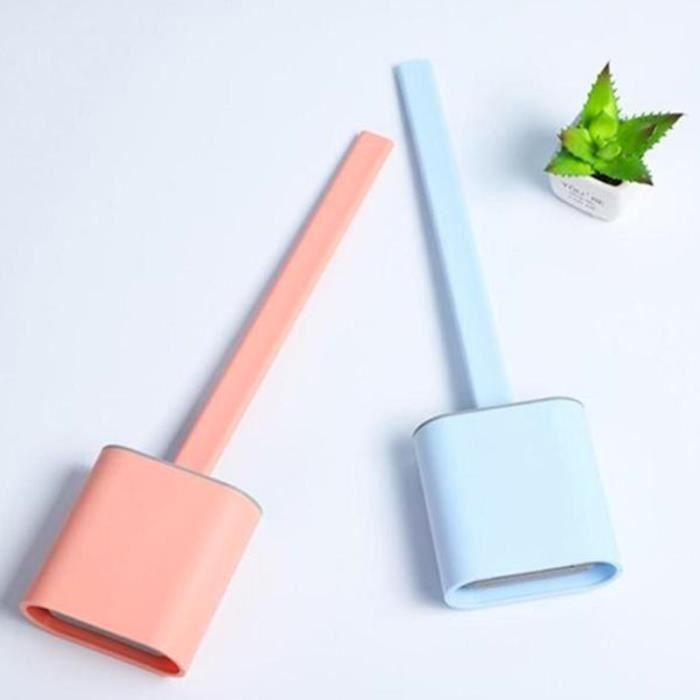 SHOP-STORY - TOILETTENBÜRSTE BLAU : Ultrahygienische WC-Bürste aus flexiblem Silikon - Blau