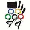 11Pcs/Set Durable TPE Tension Rope Set Anti-Break Elastic Training Band  Home Workout