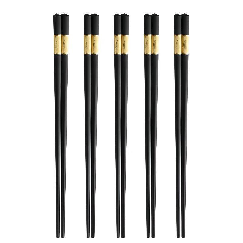 A-TIMES Golden Fortune Alloy Chopsticks Set