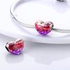 Heart Shape Copper Family Lover Affection Pendant Charm Beads Fit Original Fashion Bracelet Diy Jewelry For Women