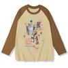 spring autumn oversized t-shirts youth harajuku cute cartoon print T Shirt Women Pullover tshirt long sleeve y2k Tops streetwear