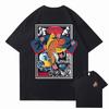 Men Summer Koi Fish Dragon Pattern Retro Hiphop Tshirt Trendy Fashionable for Both Men and Women Suitable Outdoor Activities
