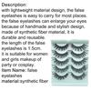 5 Pairs False Eyelashes Lightweight Natural Look Synthetic Fiber Women False Eyelashes for Makeup