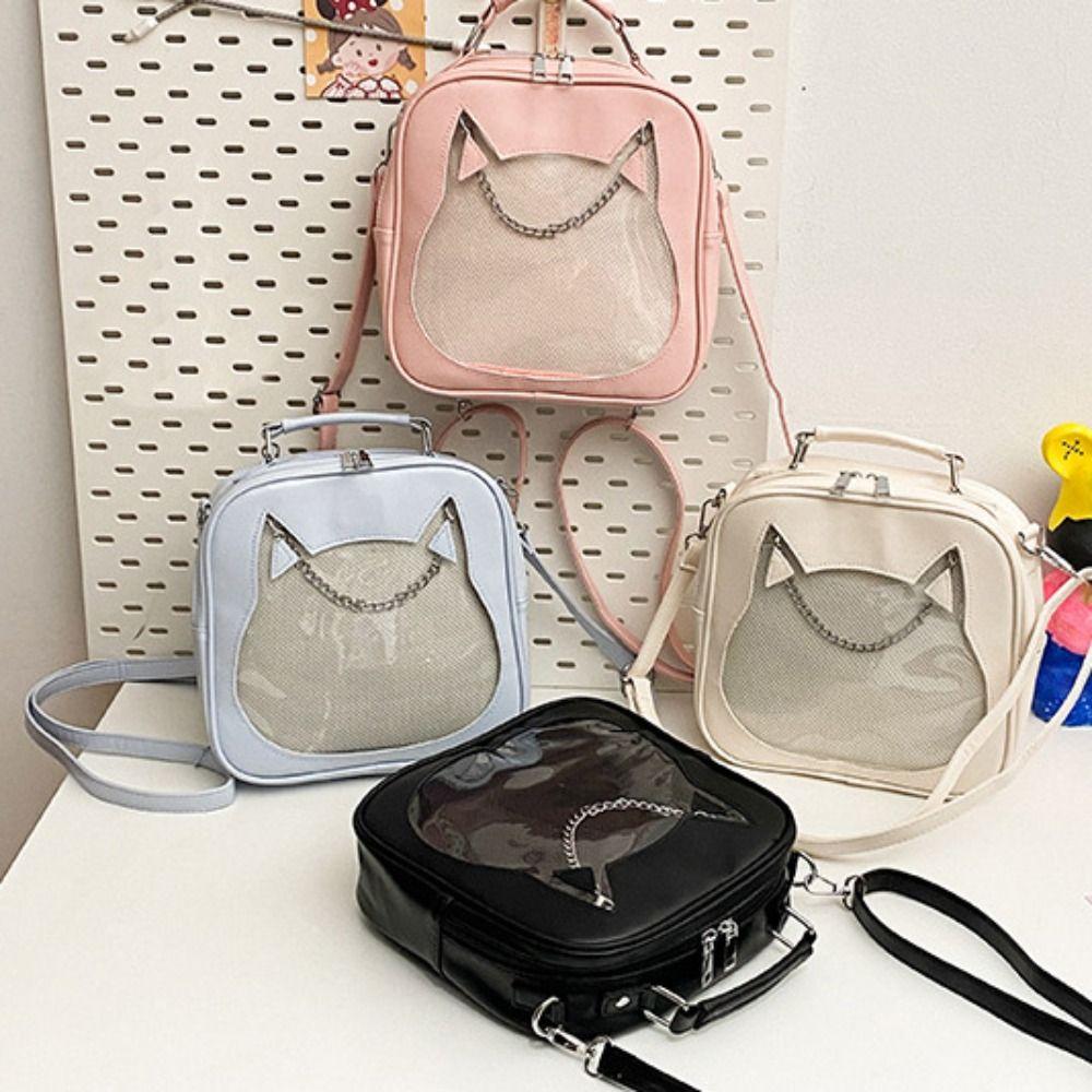 

Сумка на плечо Cat Ita Bag Cross Body Doll Display Itabag Creative Transparent Badge Bag Anime Expo
