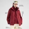 Men Women Waterproof Windproof Fleece-Lined 2-Piece Outdoor Hiking Jacket Set Winter Fall Trekking Camping