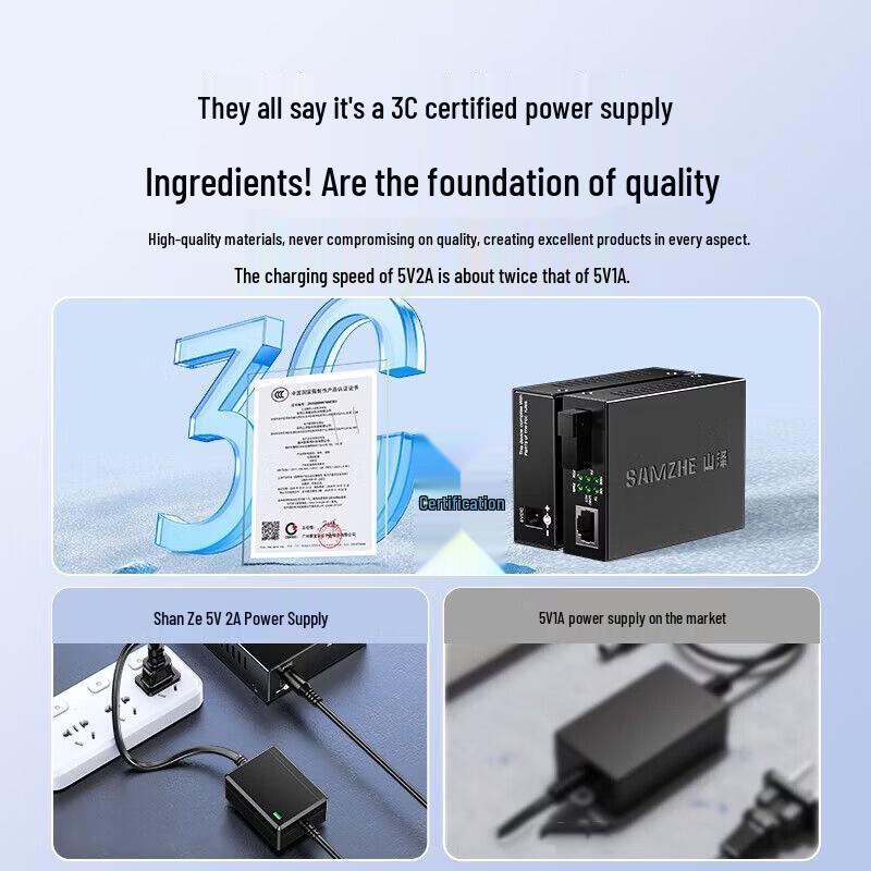 SAMZHE Gigabit Single-Mode Single-Fiber Transceiver Pair