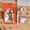 Cartoon Animal Stationery Functional Kawaii Stationery Set Kapibara Stationery Set Cute For Students Art Events Schools