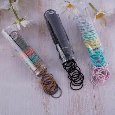 100 peças de elásticos de cabelo para vários penteados