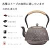 OULOVECO Iron Handmade Cherry Blossom Cast Iron Water Quality Even Heat Iron Supplementation Suitable for Direct Flame and Induction Tea Set Teapot,