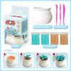 4-Color Ultra-Light Clay Succulent Pot DIY Handmade Modeling Clay Toy Set for Kids