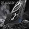 For iPhone 16 Pro Case Compatible with MagSafe PC+TPU Kickstand Phone Cover with Lanyard
