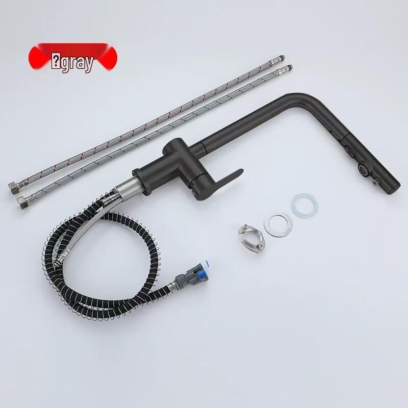 TLXT 3-in-1 Pull-Out Kitchen Faucet with Water Purification