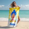Personalized customized proof beach towel with plim plim pattern - soft, absorbent,quick-drying,perfect swimming,camping&bathing