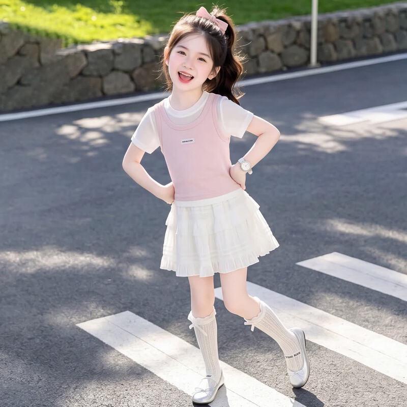 Moonkids Girls' Korean Style Summer Outfit Collection