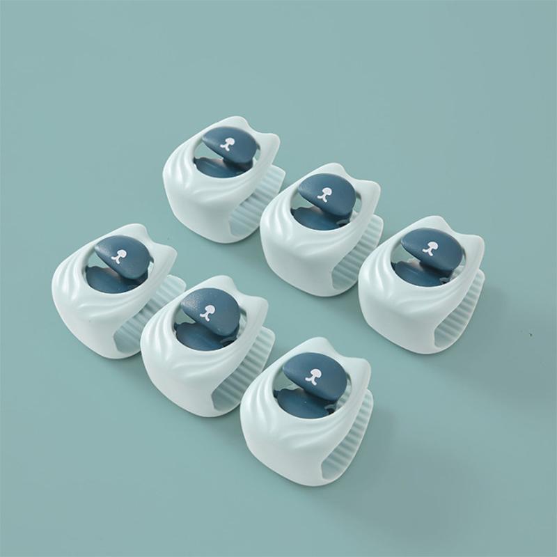 

6 шт. зажимы для пододеяльника с изображением мультяшного кролика, застежки для одеяла, фиксатор одеяла, анти-перемещение, застежки для пододеяльника, держатель для простыни синий