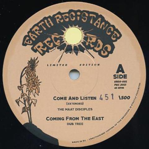 12inch Record MAAT DISCIPLES; DUB TREE / ITAL HOR - Come And Listen [extended]; Coming  ERDS001 Earth Resistanc 2015 UK Reggae, Ska & Dub
