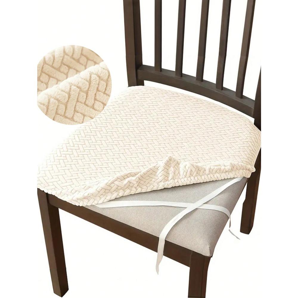 

Jacquard Chair Seat Cover Dining Room Chair Slipcover Turqouise 1pc